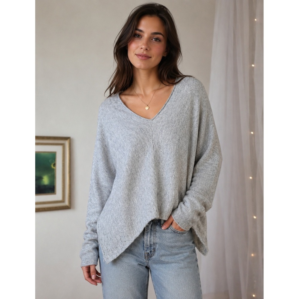 Free People Irresistible Lagenlook Soft Sweater Scandi‎ Girl Over Size XS Wool